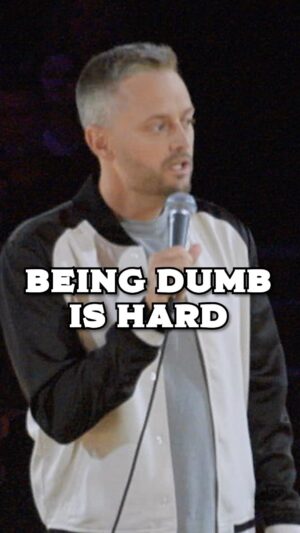 Mike Lavin Instagram - Being dumb is hard 😂 @natebargatze new comedy special is OUT NOW on @amazonprime 🔥