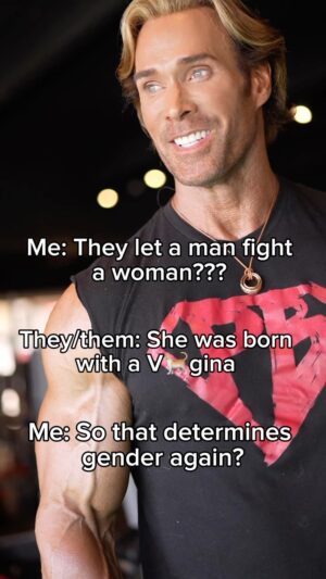 Mike O'Hearn Instagram - Great ❤️ a V*gina identifies gender as woman again. 
 

Now let’s get all the men out of women’s sports  or did you forget about them while you were arguing this 1 point ?