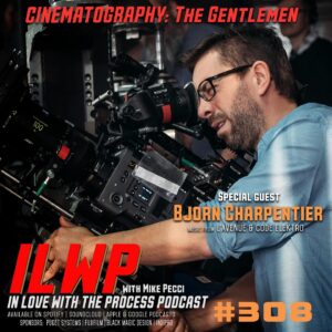 Mike Pecci Instagram - On today’s episode of In Love with the Process, host Mike Pecci dives deep into the Netflix show The Gentleman with one of its cinematographers, Bjorn Charpentier. Have you seen the show yet? Created by Guy Richie, it’s a must-watch British gangster film that is absolutely gorgeous. Mike and Bjorn explore the intricate details of how a show like this is shot, from the visual style to the technical challenges. Get ready to geek out over the cinematography of The Gentleman in this fascinating episode! @inlovewiththeprocesspod @bjorn_charpentier @netflix @guyritchie