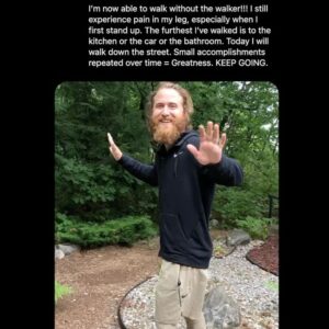 Mike Posner Instagram - Five years ago I was bitten by a venomous rattlesnake and almost lost my leg. This was quite inconvenient since I was in the middle of trying to walk across America. 

I spent 3 nights in the ICU, my leg swelled to the size of an elephant trunk, and I went from walking 24 miles a day to not being able to walk to the bathroom.

But eventually, my leg healed, by the grace of God, my leg healed.

Eventually, I went back to the exact spot that the snake bit me and I started taking steps. Not letting the bite stop me made me feel like the superhero version of myself. 

It’s funny, because getting bit by the snake was scary and annoying, to say the least at the time.

But now, it’s one of the defining moments of my life. That snake venom proved to be poison for my body but medicine for my soul. 

It taught me that I was way stronger than I thought I was. My soul is unbreakable. My determination is invincible. Nothing can stop me.

I kept taking steps until I had walked all the way across the United States of America. 

Everybody has snakebite moments in their life. 

Everybody has painful moments that ruin your plans and devastate your foundations of who you thought you were. 

Someone reading this in a “snakebite moment” right now.

The following words are for you. 

The pain you are experiencing now may be the very pain you are grateful for later. 

Keep going.