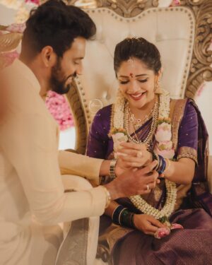 Milana Nagaraj Instagram - What a priceless feeling ♥️
#Blessed #KrissMi
#parentstobe 

Styling @tejukhushistylefiles
Jewellery @abarantimelessjewellery 
MUA: @makeup_sachin 
PC: @barrys.photography