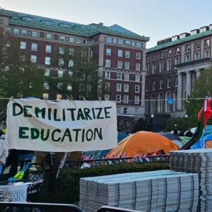 Miles Robbins Instagram - The kids are all right! I'm so proud of all the student organizers in my city and around the country. Had a chance to drop off some pizzas today at the Columbia encampment. Support your local university encampment! Follow your local orgs like @cuapartheiddivest @cuny4palestine @tns.sjp who will share their needs in real time. As more encampments pop up resources need to be dispersed, please share links here so I can boost.❤️💚🤍🖤 🍉