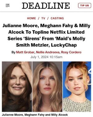 Milly Alcock Instagram - So excited to be part of this project with an army of incredible women both in front and behind the camera ❤️