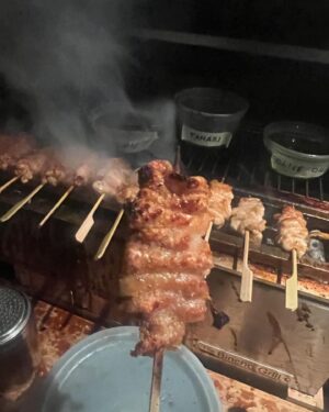 Ming Tsai Instagram - Simply delicious Yakitori from the one and only @yakitoriguy Domo Arigato Chef, Daniel and Oleg & Heather. #totemooishii #therealdeal #authenticyakitori #master #attitudeofgratitude