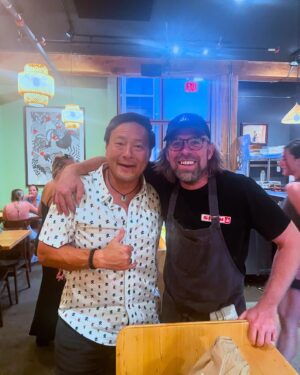 Ming Tsai Instagram - Wow, amazing meal @eatatshan Chef @jarrett_wrisley is the real deal. the Dan Dan noodles and Lamb Noodles were off the hook as was the pork belly and 3 Treasure veg. All super tasty and popping with flavor. Best Asian meal in #bzn. Thanks team as service and vibe are also spot on. #attitudeofgratitude #youarewhatyoueat #asian #chinese #thai Also, congrats on your @beardfoundation nomination as Best New Restaurant in the USA, well deserved!  Thanks for connecting us @pawkhrua