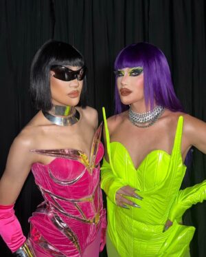 Minty Fresh Instagram - Gagged you a bit 🤭💚 
The fresh daughter launch! Follow her @faze_est 

@marinaxsummers x @lagrande_dame show was a blast! 💯
Thank you @thecampsummers for having me. 

Wearing @klvnqnbrrs
Hair @loisa_morota @salvadorshine