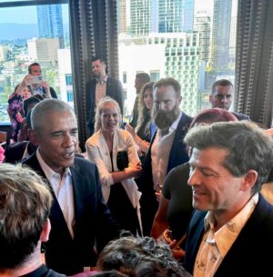 Misha Collins Instagram - I’m so glad President @barackobama finally got to meet me. He was SO excited.