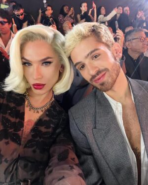 Miss Fame Instagram - The @dior #Doll for the #Summer2025 men’s collection. I love you forever @mrkimjones. Congratulations always. Styled by @laurentdombrowicz assisted @atelier.fhd | hair custom cut, color and style in #DiorBlonde @parizhair | thank you @morgandesteur @maouchi always