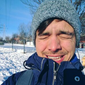 Mitchell Moffit Instagram - And a single tear froze on his face as he returned to the Canadian winter 😥❄️☃️