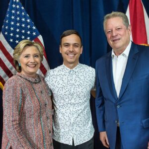 Mitchell Moffit Instagram - It was such an honour to be invited down and have the opportunity to meet Hillary Clinton and Al Gore. I may not be American, but I have a stake in this world, and there's only one candidate that actually BELIEVES IN SCIENCE and climate change, and is talking about it in her campaign. If you have a vote, it matters! Vote for a world that rejects bigotry and hatred, and supports progress and togetherness. #ImWithHer