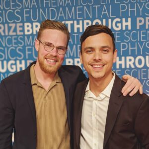 Mitchell Moffit Instagram - About to host the @Breakthrough Prize Ceremony red carpet LIVE with this boo! Scientists galore and inspiring people galore! Tune in with the link on my story!! 🔬👩‍🔬 #breakthroughprize