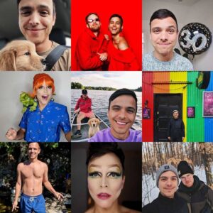 Mitchell Moffit Instagram - Doggo, drag, and dudes in 2018 🐶💅👬 And also growing old 😆 Onto the next!
