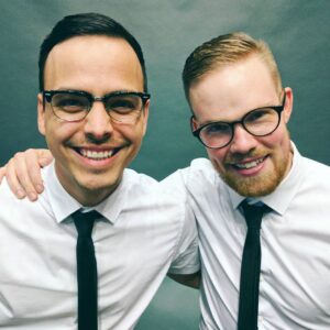 Mitchell Moffit Instagram - #tbt to photoshoot times that apparently had us dressed up like Mormons. Also I kind of want glasses now? @whalewatchmeplz