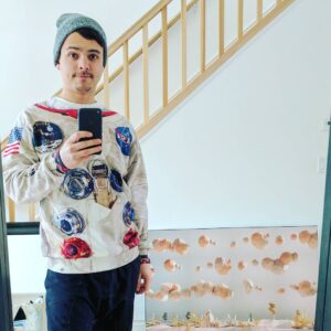 Mitchell Moffit Instagram - Got my space suit #ootd and ready to go. Who else wants to come? 🚀🌠