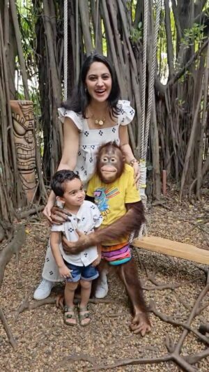 Miya George Instagram - Monkeying around