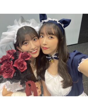 Mizuki Fukumura Instagram - 10月の#ふくの日 は
皆さんと楽しい時間楽しい時間を過ごせました♡

メンバー皆でハロウィンしたよ🕸

私は猫耳メイドならぬ、、、
ウマムスメイド💙🤍

耳がウマ娘みたいでこれにしました🤣

29日、皆さんはいいふくに出会えたかな～？

#73rdシングル #盛りだくさん会
#morningmusume23 #モーニング娘 #morningmusume #モーニング娘23 #譜久村聖 #ウマ娘 #メイド #ハロウィン
