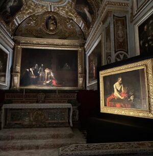 Moe Dunford Instagram - To skive off or not .. saw a Caravaggio before the cameras rolled on last day . 
I skived .
Will miss this team in their amazing country 🇲🇹 #Xelter #Malta 🫡