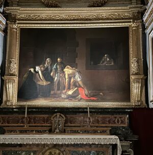 Moe Dunford Instagram - To skive off or not .. saw a Caravaggio before the cameras rolled on last day . 
I skived .
Will miss this team in their amazing country 🇲🇹 #Xelter #Malta 🫡