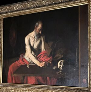 Moe Dunford Instagram - To skive off or not .. saw a Caravaggio before the cameras rolled on last day . 
I skived .
Will miss this team in their amazing country 🇲🇹 #Xelter #Malta 🫡