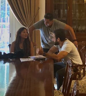 Mohamed Gomaa Instagram - God never said the road will be easy .. but he did say the arrival would be worthwhile ✨✨🙏🏼🙏🏼 .. 

#behindthescenes #شجون_الهاجري  #مسلسل_هروب  #storytelling #drama #filming #stroryteller #work