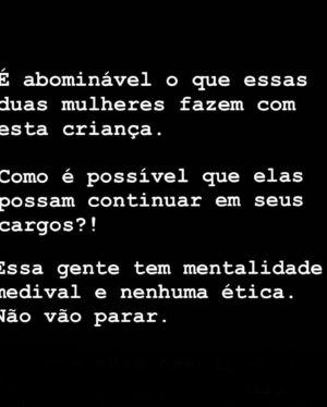 Monica Iozzi Instagram - Retrocesso e crueldade. Eu nem sei bem o que escrever aqui… Estou perplexa. Perplexa, triste e revoltada.

Pra quem ainda não sabe o que está havendo, coloquei matérias e vídeos nos meus stories. 
Precisamos nos mover, gente. Precisamos nos mover.
#abortolegal