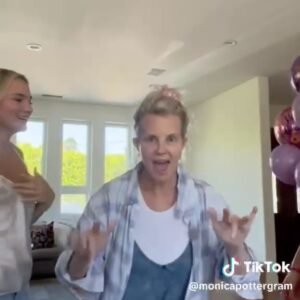 Monica Potter Instagram - I think I just got tricked into making my first tik tok 🤪