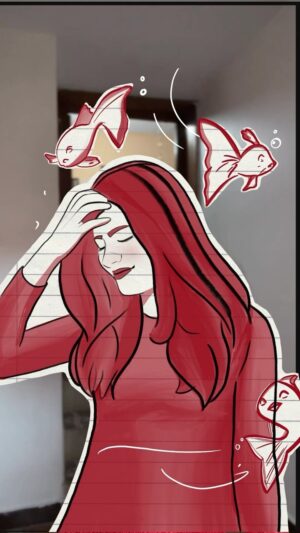 Monisha Blessy Instagram - ART🫶🏻I did this digital illustration recently😅♥️ 
 Loveddd creating ✨ #procreate

IB : @wandraart 😀
