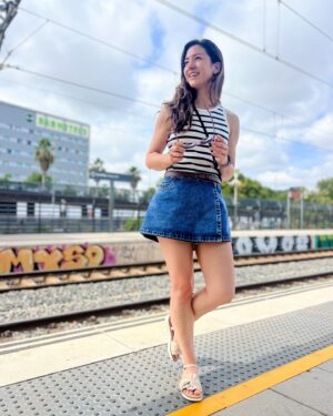 Monserrat Torrent Instagram - Foto 2 como membrillo 😅 (Pole cosas)/ 
Día de paseito por las rodalies de Barcelona (Cercanías) donde el tren te lleva a todas partes. Un poquito lento, pero te lleva 😝 

#viaje #trip #summer #2024 #instadaily #instalike