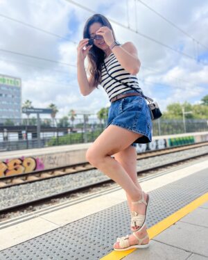 Monserrat Torrent Instagram - Foto 2 como membrillo 😅 (Pole cosas)/ 
Día de paseito por las rodalies de Barcelona (Cercanías) donde el tren te lleva a todas partes. Un poquito lento, pero te lleva 😝 

#viaje #trip #summer #2024 #instadaily #instalike