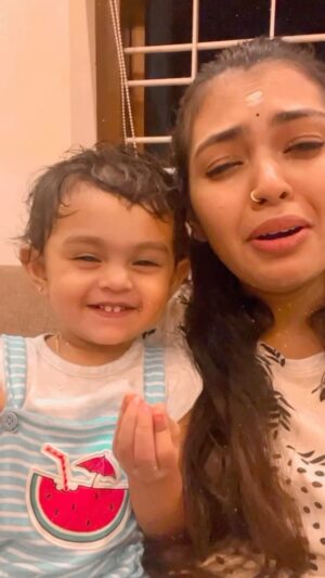 Mridula Vijay Instagram - Navarasam by Dwani Krishna 🤪

#babygirl #navarasa #babyactor