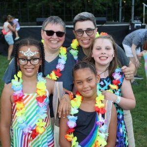 Mrs. Kasha Davis Instagram - Having children was one of my biggest dreams. My husband, Steve (aka Mr. Davis) @splevins , and I met when his daughters were 7 and 9. The #CAREWITHPRIDE initiative and Family Equality’s @familyequality Family Night remind us that regardless of how our children identify, what’s most important is that they learn to be kind to themselves and others. Thank you #carewithpride for giving me a platform at Family Week’s 30th year anniversary to further spread the reminder there’s always time for kindness.✨#kindnessmatters @imaginationstation201
