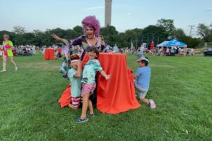 Mrs. Kasha Davis Instagram - Having children was one of my biggest dreams. My husband, Steve (aka Mr. Davis) @splevins , and I met when his daughters were 7 and 9. The #CAREWITHPRIDE initiative and Family Equality’s @familyequality Family Night remind us that regardless of how our children identify, what’s most important is that they learn to be kind to themselves and others. Thank you #carewithpride for giving me a platform at Family Week’s 30th year anniversary to further spread the reminder there’s always time for kindness.✨#kindnessmatters @imaginationstation201