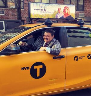 Murray Hill Instagram - Taaaaxxxxiiiiii 🚖 1 week 'til S2 of @bridgeteverett show Somebody Somewhere on @hbo and streaming @hbomax  #showbiz #ddhd #middleagedman 
.
.
Suit @sharpe.haus
Shirt @cegonyc 
Hair @blaqfrancishair 
Pomade @layriteofficial 
Midsection @spanx