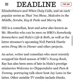Murray Hill Instagram - Holy shit! Excited to share with you that I'm gonna be in my hero's @paulfeig new film 💵GRAND DEATH LOTTO 💰starring one-and-only @awkwafina, @johncena, @simuliu and an incredible cast & crew. Showbiz!!! 📷 @patrickjamesmiller
