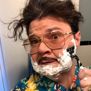 Murray Hill Instagram - Week 6. It’s getting real people. Ran out of @layriteofficial pomade & @justformen hair dye 😱 #nofilter #covid •
•
•
PS. Next week I’ll be on my IG live (@murrayhill) to help raise money for supplies for NYC’s LGBTQ health center @callenlorde front line workers. If u want a head start, visit Callen-Lorde.org > click Donate 🤵🏻 Check back soon for deets. Be Safe, Stay Home, and take care, kids! #showbiz