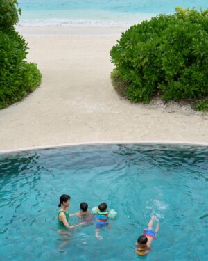 Myolie Wu Instagram - This place feels like it’s your own holiday home 🏠💜
@hakkaphil 
@thenautilusisland 
#thenautilusmaldives 
#AWorldOfYourOwnMaking 
#Maldives #maldiveslovers 
#family