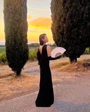 Myolie Wu Instagram - A wonderful opportunity to get away and pak tor 拍拖 with hubby as we attend our friends’ stunning wedding in Tuscany.
We look forward to many more friends getting married so we can do it more! 🥰♥️👰🏻🤵🏻
@karena_ngs @brian_sph @hakkaphil 
#tuscany #wedding 
👗💍👜 @givenchy #givenchy