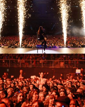 Myriam Hernández Instagram - Aún no puedo creer la hermosa noche que vivimos el día de ayer 🤍 mi corazón no da más de felicidad por todo el amor que me brindaron en cada canción que cantamos juntos!!
Gracias infinitas por ser parte de #invencibleworldtour 🇨🇱😘

📸 @fernando.fotografias 
Styling @loreheviabravo 
Maquillaje @pupi.beauty 
Cabello @cotte.burgosg 
Asistente fotografía @weffphoto