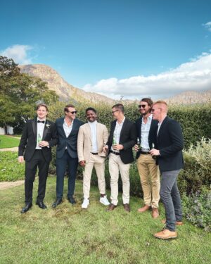 Mzi "Zee" Dempers Instagram - Been busy at work for some time so haven’t gotten new photo’s, so here’s a dump of some recent favourites.

1. Bravocon 2022, what a time.
2. My forever date❣️
3. Two bears and a beast
4. Trying to channel my inner John Rahm😂
5. Members at Tom & Mil’s wedding🕴🏽
6. Legends in the Azores who exchanged a tuna for a pic
7. Living the Island Boy life 
8. Crew outing in Bonifacio
9. Sophs on tour in Ajaccio
10. Woke up and chose violence

#bravocon#friends#family#azores#belowdeck#belowdeckmed#bravotv#yachting#worklife#carribean
