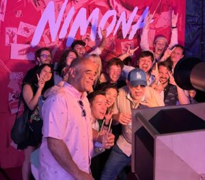 ND Stevenson Instagram - Traveling with this little Nimona fam the past several weeks has been so fucking special…so much so we even got tattoos. “BLA-BLA-BLA, VICTOIRE !” which were the French subtitles for “something something something, we win!” at the Annecy screening. I’ll be cherishing these memories for the rest of my life 💖🤘🤘🤘