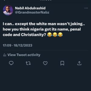 Nabil Abdul Rashid Instagram - Lol these guys aren’t taught history.. or much else  for that matter.. big up man like Lord Lugard 😂😂😂#kreepingsharia #wewuzkangz