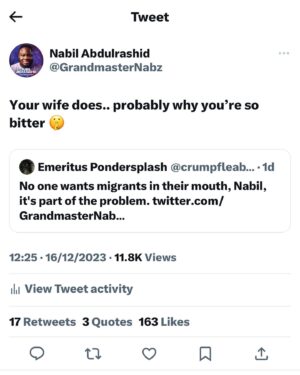 Nabil Abdul Rashid Instagram - Do not heckle me… a short story told in pictures and tweets.  #leaveimmigrantsalone