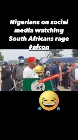 Nabil Abdul Rashid Instagram - lol sorry South Africa.. #AFCON #nigeria #SOUTHAFRICA #naija #naijanodeycarrylast