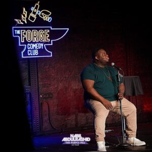 Nabil Abdul Rashid Instagram - Big massive thank you to @forgecomedyclub and all the good people at Brighton that came through, love you all! Next stop SOUTHAMPTON
