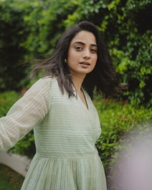 Namitha Pramod Instagram - Dreamy 🧡
📷: @merin__georg 
Styled by : @rashmimuraleedharan 
Wearing : @silpaa.in