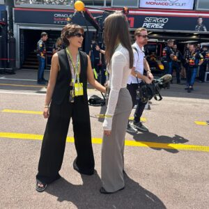 Naomi Scott Instagram - 🏁@patron @f1 
Thanks for hosting us in Monaco.
Massive congrats to @charles_leclerc on the win ❤️

#patronpartner