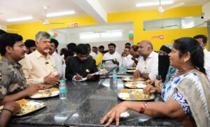 Nara Chandrababu Naidu Instagram - Today, Andhra Pradesh celebrated Independence in the true sense after five long years, and I'm delighted to devote Anna Canteens to our people again. These canteens will serve nourishing meals at just Rs 5, making wholesome meals accessible to all, particularly to our underprivileged sisters and brothers. We're committed to alleviating poverty and offering every resident of our State a dignified life. I thank every donor who has pledged to support this initiative or plans to do so in the future.  

Had lunch at one of the Anna Canteens inaugurated today. Sharing some pictures from the occasion. 

#AnnaCanteensOnceAgain