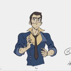Nas Pasha Instagram - Getting ready for Halloween with some #cowboybebop cosplay. #lupinthethird a smooth criminal indeed. Lines on paper and cel on TVP.  #animation #2danimation #sakuga