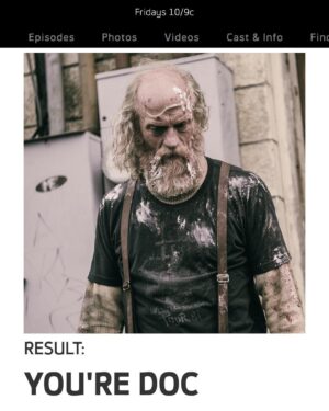 Nat Zang Instagram - I got doc. Take the quiz.
http://www.syfy.com/znation/quizzes/z-nation-personality-quiz