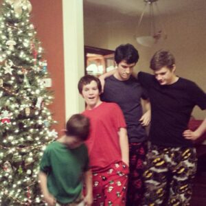 Nat Zang Instagram - Merry Christmas from the Zang boys. This was the only not blurry photo...